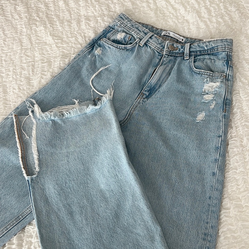 Zara straight fit denim jeans